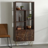 Bengal Inlay Large Display Cabinet 2 Doors and 3 shelfs