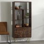 Bengal Inlay Large Display Cabinet 2 Doors and 3 shelfs