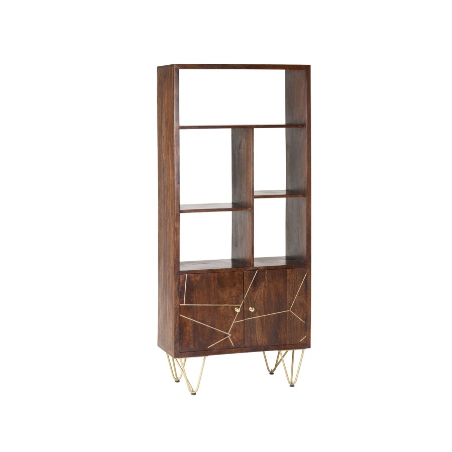 Bengal Inlay Large Display Cabinet 2 Doors and 3 shelfs