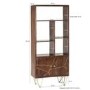 Bengal Inlay Large Display Cabinet 2 Doors and 3 shelfs