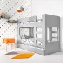 Grey Pod Bunk Bed with Trundle - Braxton