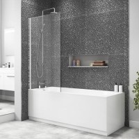 Square Bath Shower Screen 1400 x 800mm Square Bath Shower Screen 1400 x 800mm