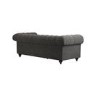 Grey Fabric Chesterfield 3 Seater Sofa - Beatie