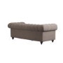 Beige Fabric Chesterfield 3 Seater Sofa - Beatie