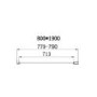 800mm Square Bi Fold Shower Enclosure with Shower Tray - Carina
