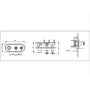 Grade A1 - Chrome Dual Outlet Wall Mounted Thermostatic Mixer Shower with Hand Shower - Camden