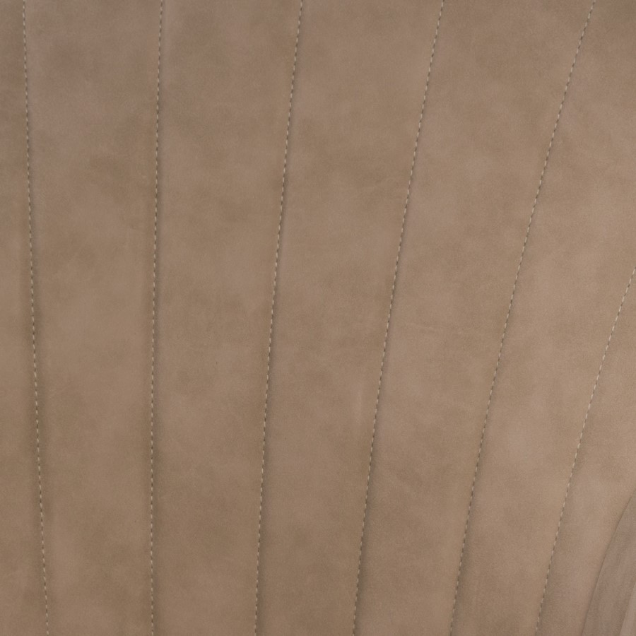 ONLY OPENED - Set of 2 Beige Faux Leather Armchair Dining Chairs - Logan