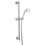 Grade A1 - Chrome Dual Outlet Wall Mounted Thermostatic Mixer Shower Set with Hand Shower - Camden