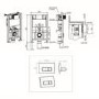 Wall Hung Smart Bidet Japanese Toilet with Heated Seat, Brushed Brass Pneumatic Flush Plate, 820mm Frame & Cistern - Purificare