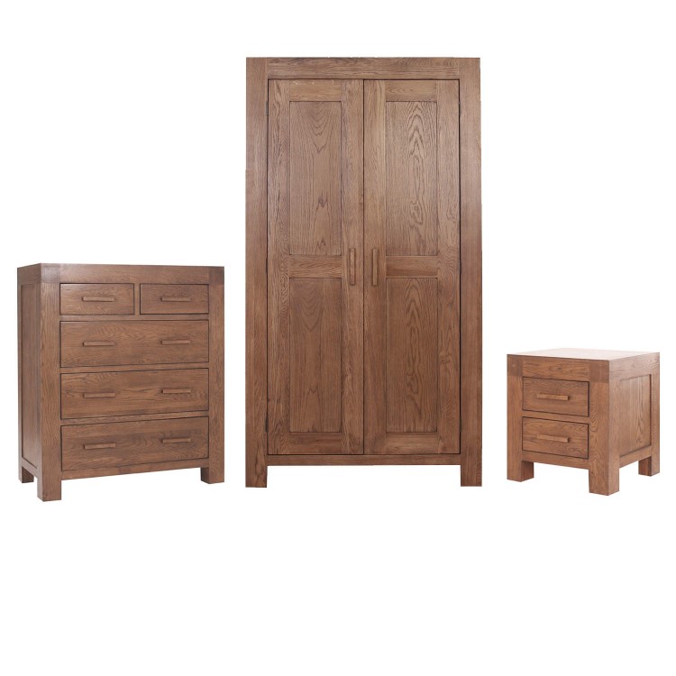 Vineyard Dark Oak 3 Piece Bedroom Set 