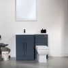 Anthracite Combination Cloakroom Unit Suite with Mid Edge Basin - W1090mm