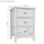 Fenton Light Grey Bedroom Set Includes Bedside Chest + Wardrobe