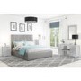 Fenton Light Grey Bedroom Set Includes Bedside Chest + Wardrobe