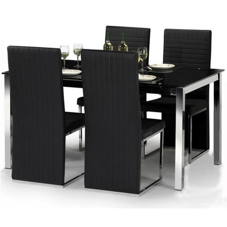 Julian Bowen Tempo Dining Set with 4 Chairs