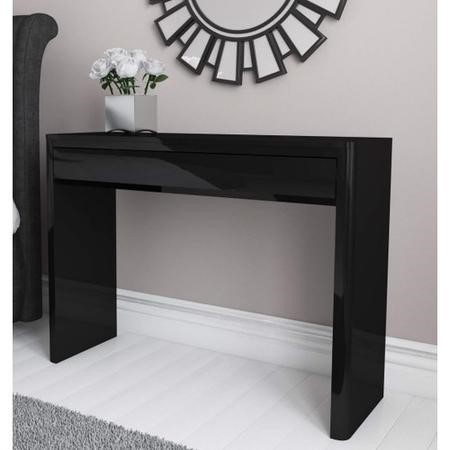 Lexi Black High Gloss Office Desk Furniture123
