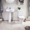 Cedar Toilet &amp; Basin Bathroom Suite