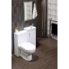 White Gloss Compact Unit Cloakroom Suite