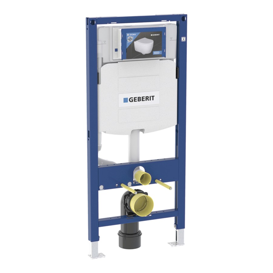 Geberit Duofix 112cm Frame for Wall-Hung WC with Sigma 12cm Cistern