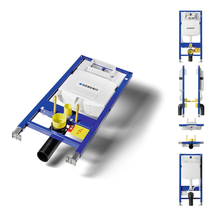 Geberit Duofix 112cm Frame for Wall-Hung WC with Sigma 12cm Cistern