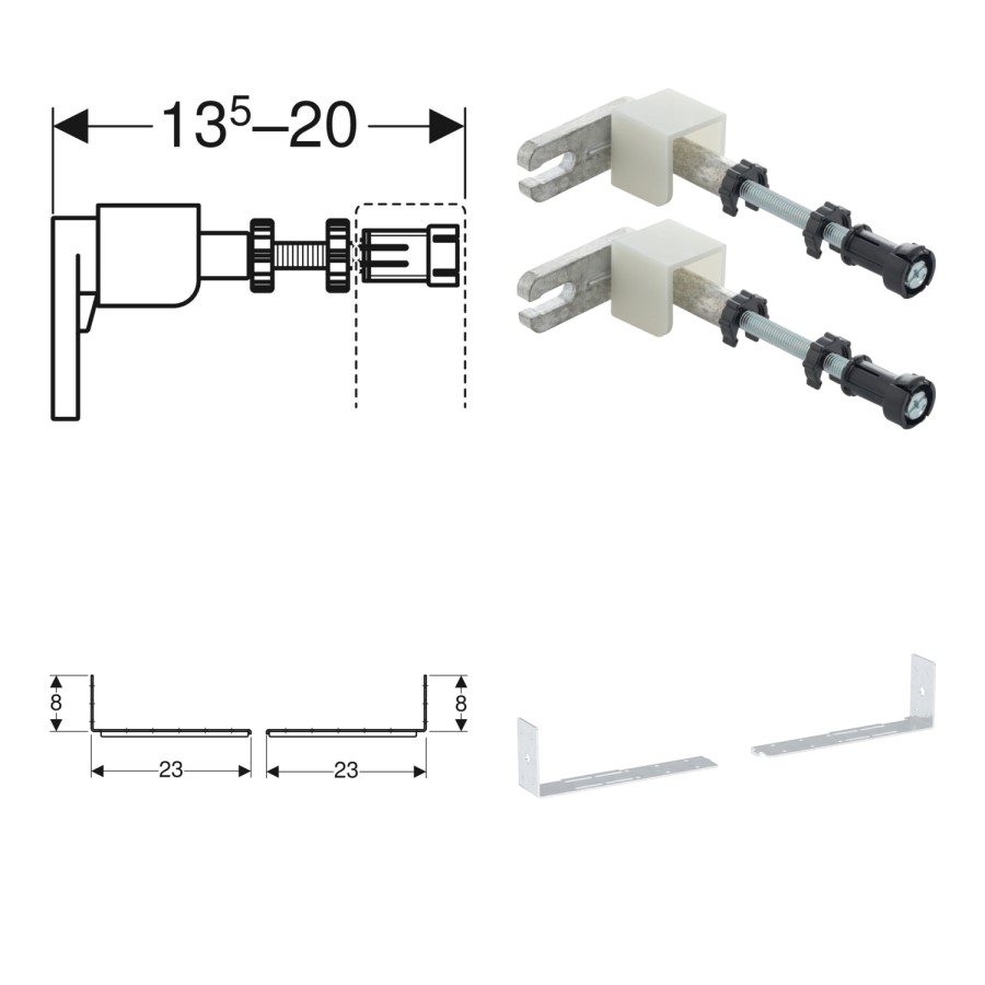 Geberit Duofix 112cm Frame for Wall-Hung WC with Sigma 12cm Cistern
