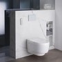 Geberit 980mm Duofix Frame and Sigma Concealed Cistern with White Flush Plate