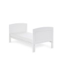BUN/20OB1302/97831 Grace White Wooden Toddler Bed - Obaby