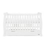 Stamford White Sleigh Cot Bed with Drawer - Obaby
