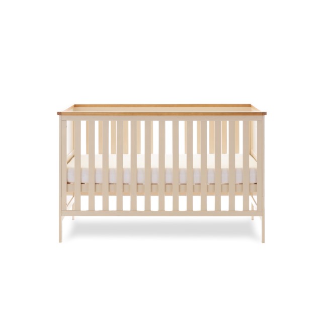 Evie Cot Bed with drawer in cashmere - Obaby 