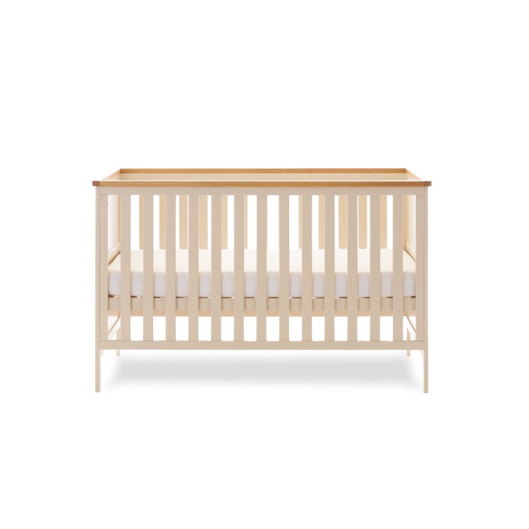 Evie Cot Bed with drawer in cashmere - Obaby 