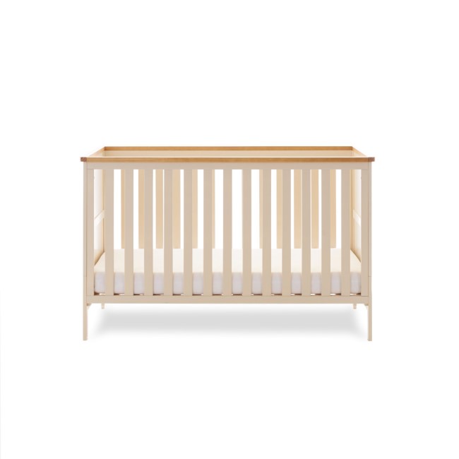 Evie Cot Bed with drawer in cashmere - Obaby 