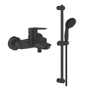 Grade A1 - Grohe Slide Rail Kit With Single Lever Tap - Matt Black