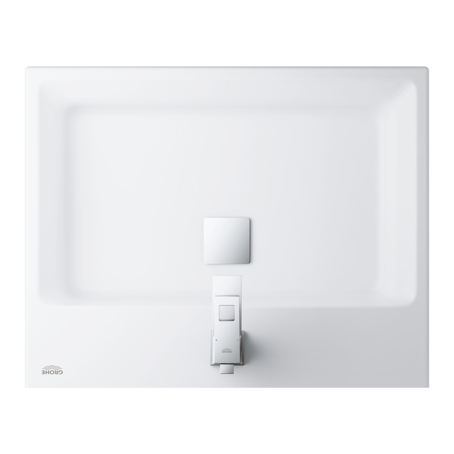 Grohe Cube Wall Hung Basin 600mm Tap & Frame