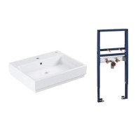 Grohe Cube 500mm Wall Hung Basin Tap & Frame Pack