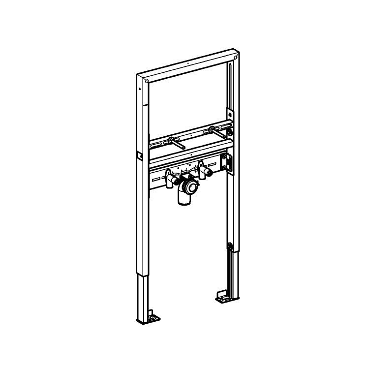 Grohe Cube 500mm Wall Hung Basin Tap & Frame Pack