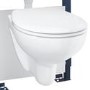 Grade A1 - Wall Hung Rimless Toilet With Seat - Grohe Bau