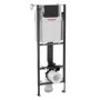 Wirquin Initio Compact WC Frame with Black Flush Plate