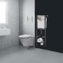 Wirquin Initio Compact WC Frame with Chrome Flush Plate