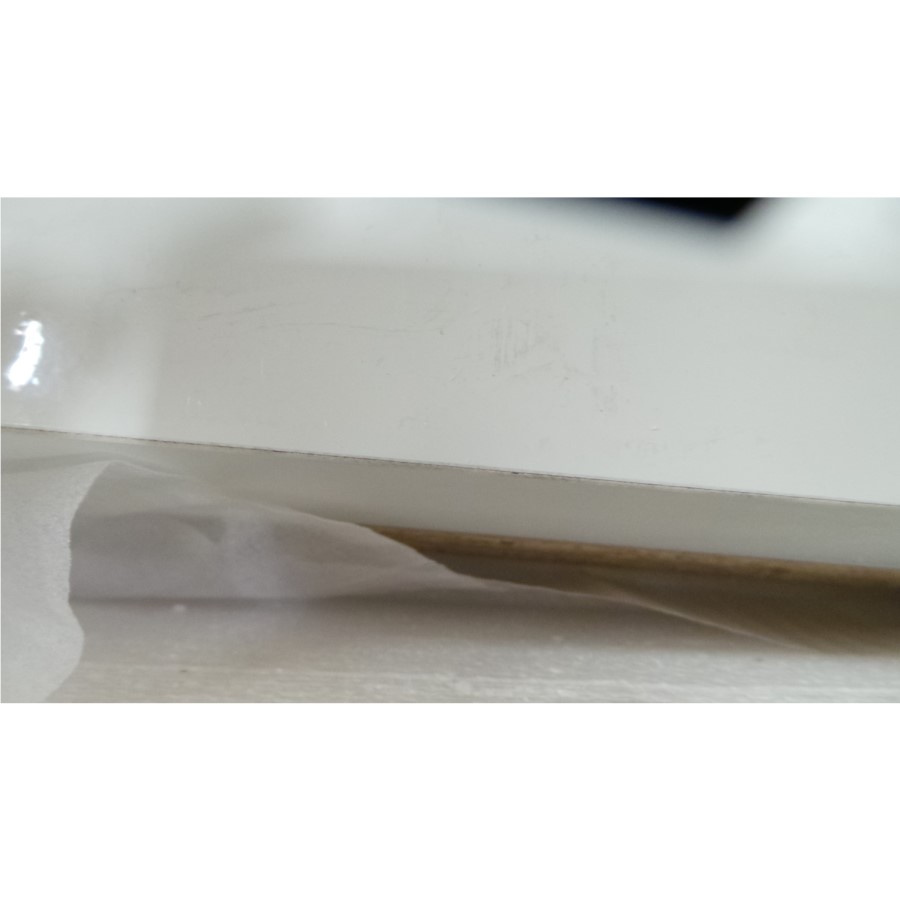 Grade A2 - Lexi White High Gloss Wardrobe with Double Doors