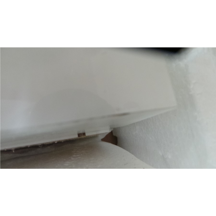 Grade A2 - Lexi White High Gloss Wardrobe with Double Doors