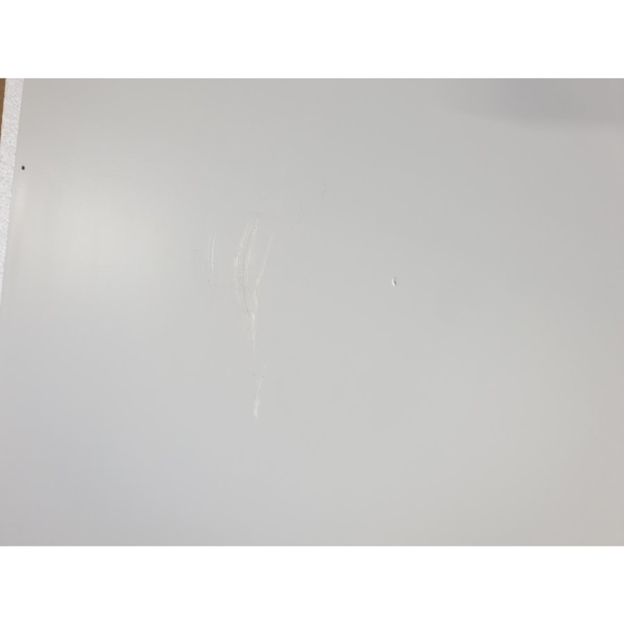 Grade A2 - White High Gloss 2 Door Double Mirrored Wardrobe with Curved Edges - Lexi