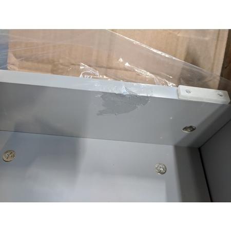 GRADE A2 - 1100mm Grey Toilet and Sink Unit Right Hand with Round Toilet- Bali