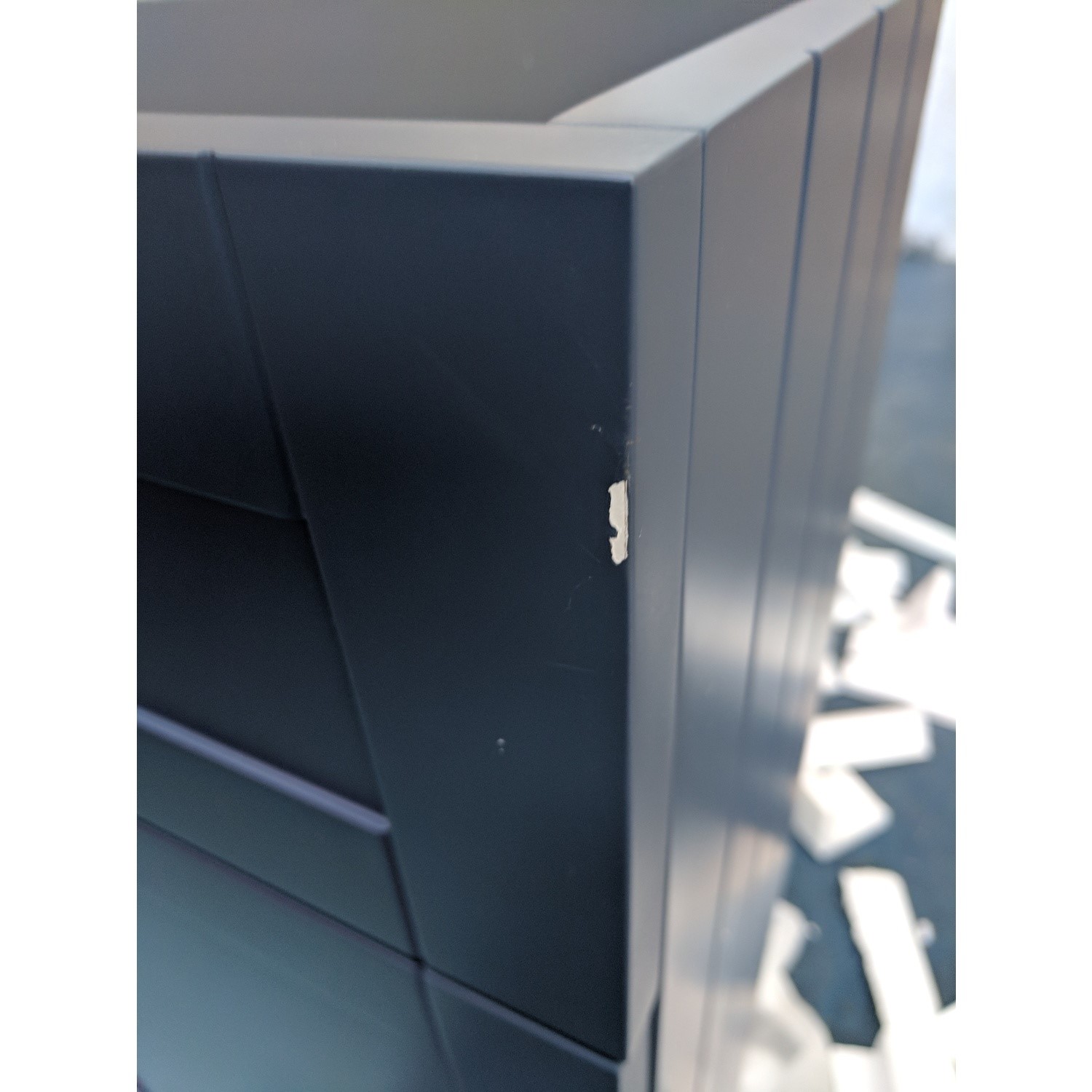 Grade A2 Baxenden Cloakroom Toilet Suite with Blue Floorstanding