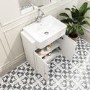 670mm White Freestanding Vanity Unit with Basin - Westbury