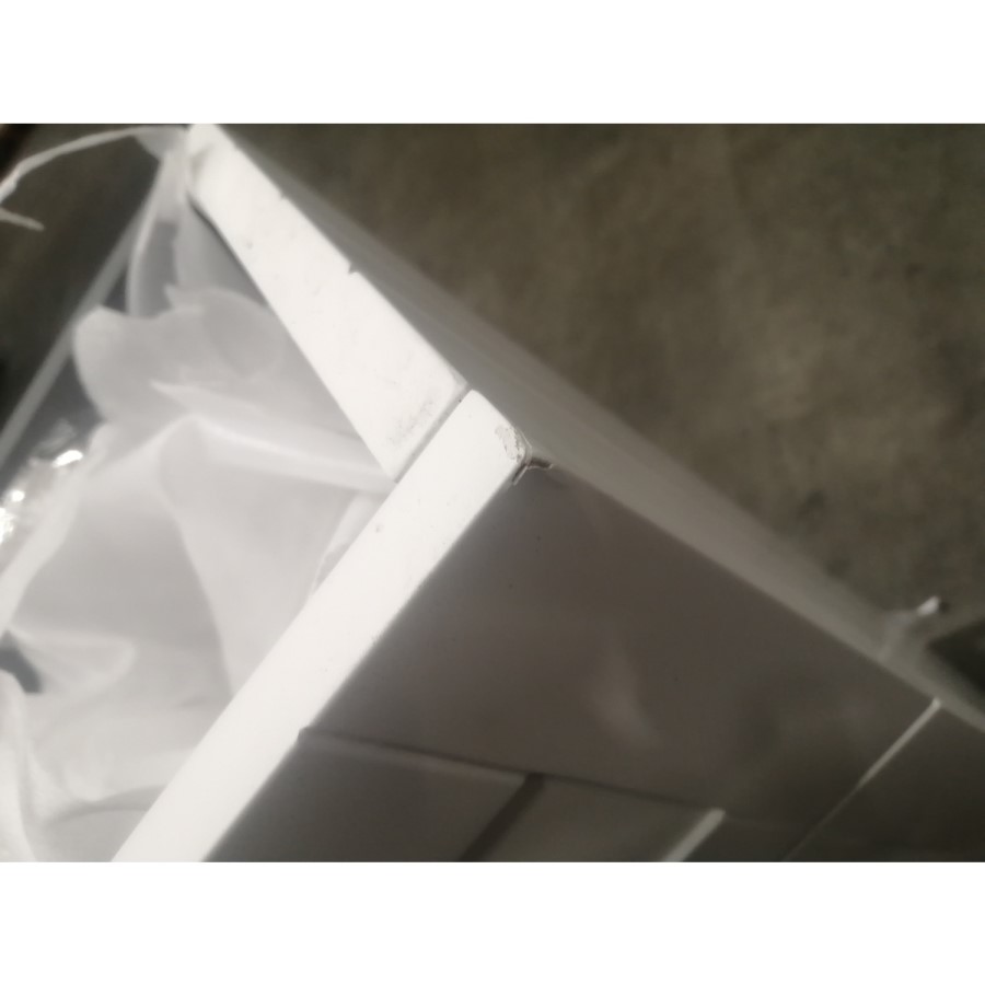 Grade A2 - Baxenden Cloakroom Toilet Suite with White Floorstanding Vanity Unit and Basin