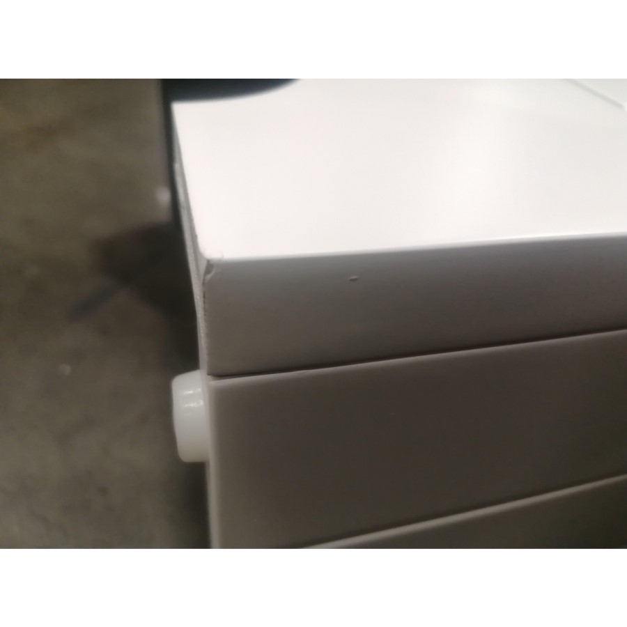 Grade A2 - Baxenden Cloakroom Toilet Suite with White Floorstanding Vanity Unit and Basin