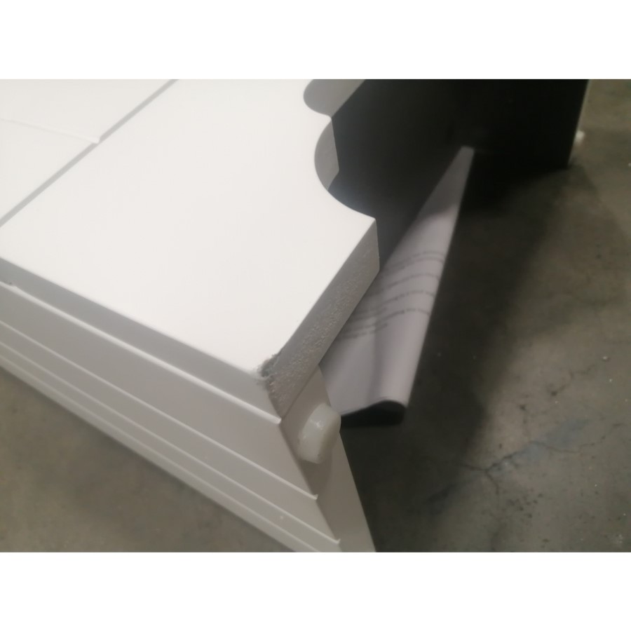 Grade A2 - Baxenden Cloakroom Toilet Suite with White Floorstanding Vanity Unit and Basin