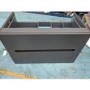 Grade A2 - 800mm Anthracite Wall Hung Vanity Unit with Basin - Morella