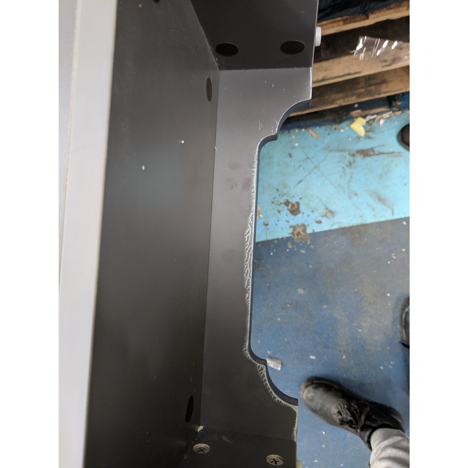 Grade A2 Baxenden Cloakroom Toilet Suite with Blue Floorstanding