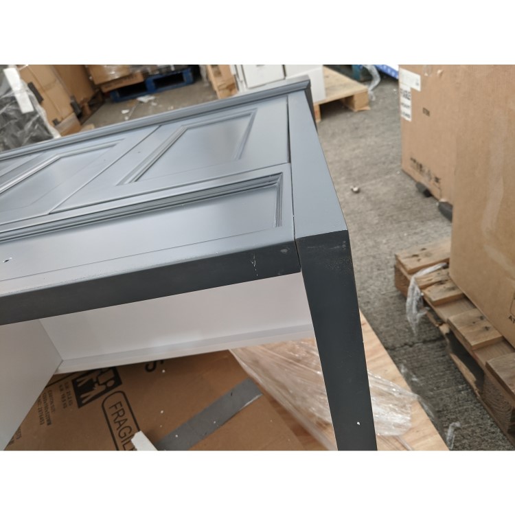 Grade A2 - 1200mm Grey Freestanding Double Vanity Unit with Sink - Burford