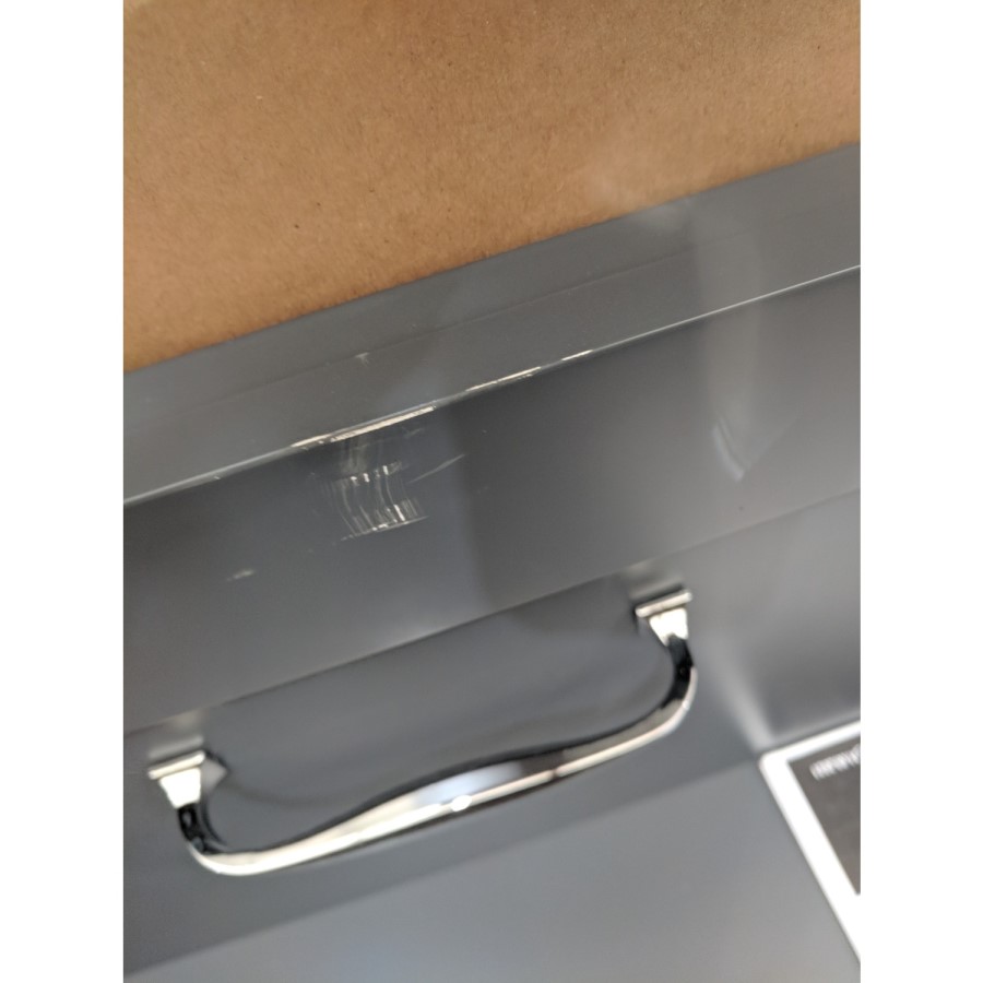 Grade A2 - 800mm Anthracite Freestanding Marble Top Vanity Unit with Basin - Ashbourne